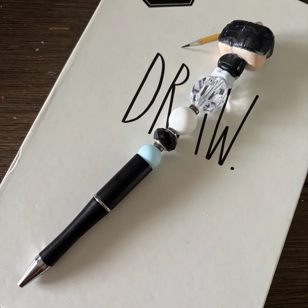 Marvel: Punisher handmade beaded pen